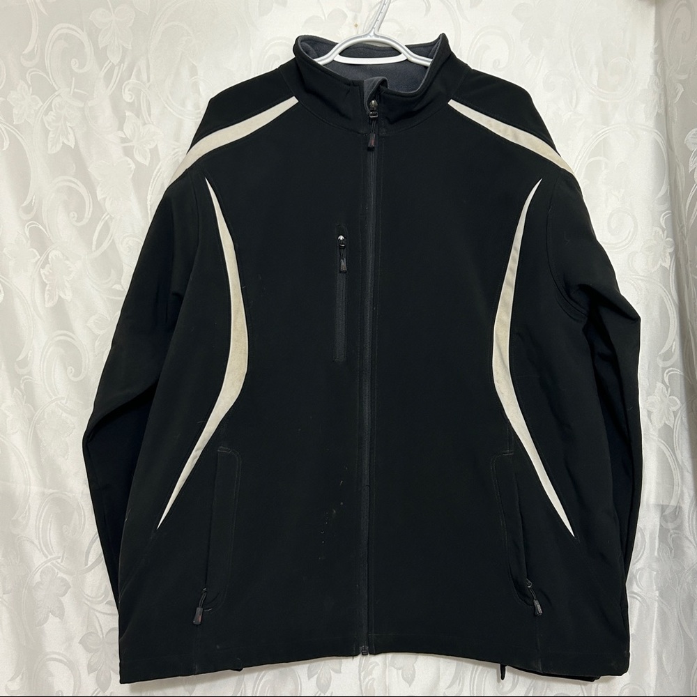 North End Sport Black and White Performance Jacket
